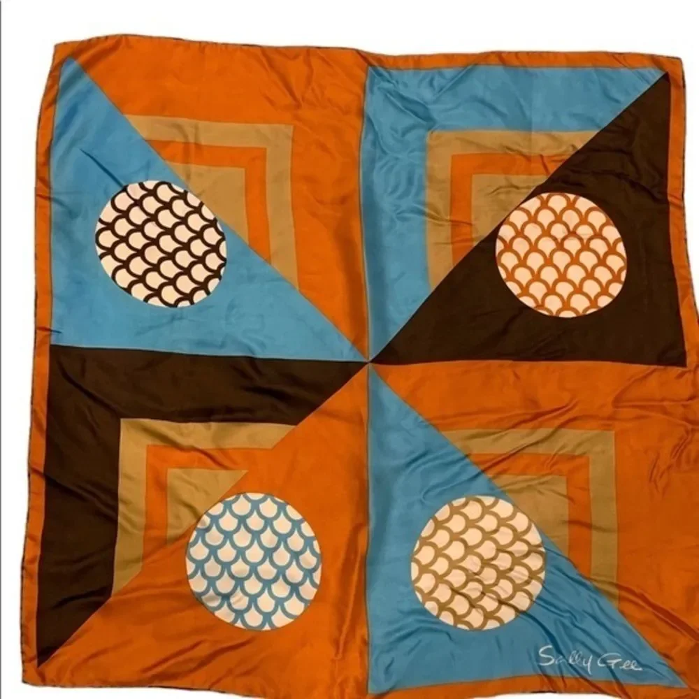 Vintage‎ Sally Gee Silk Scarf